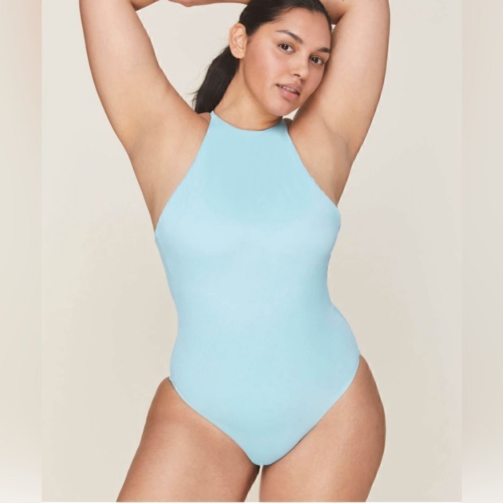 Andie Swim Asbury One Piece Swimsuit Bathing  
Blouse Size Large NWT